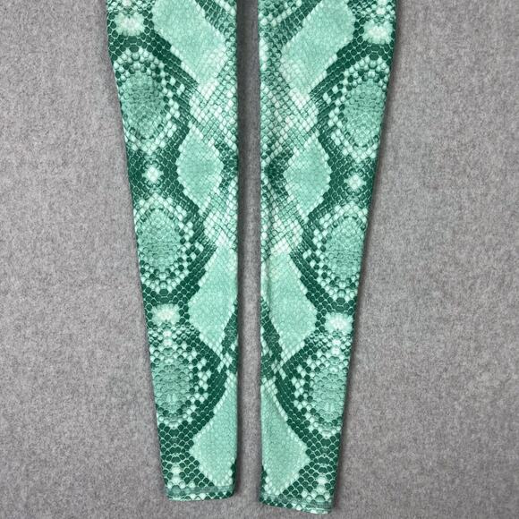 Niyama Sol Womens S Python Barefoot Leggings in Mint - Picture 4 of 8